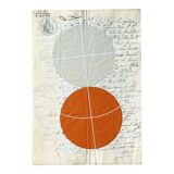 Painting on ancient manuscript