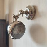 Adjustable brushed metal spotlight - articulated headlight lamp