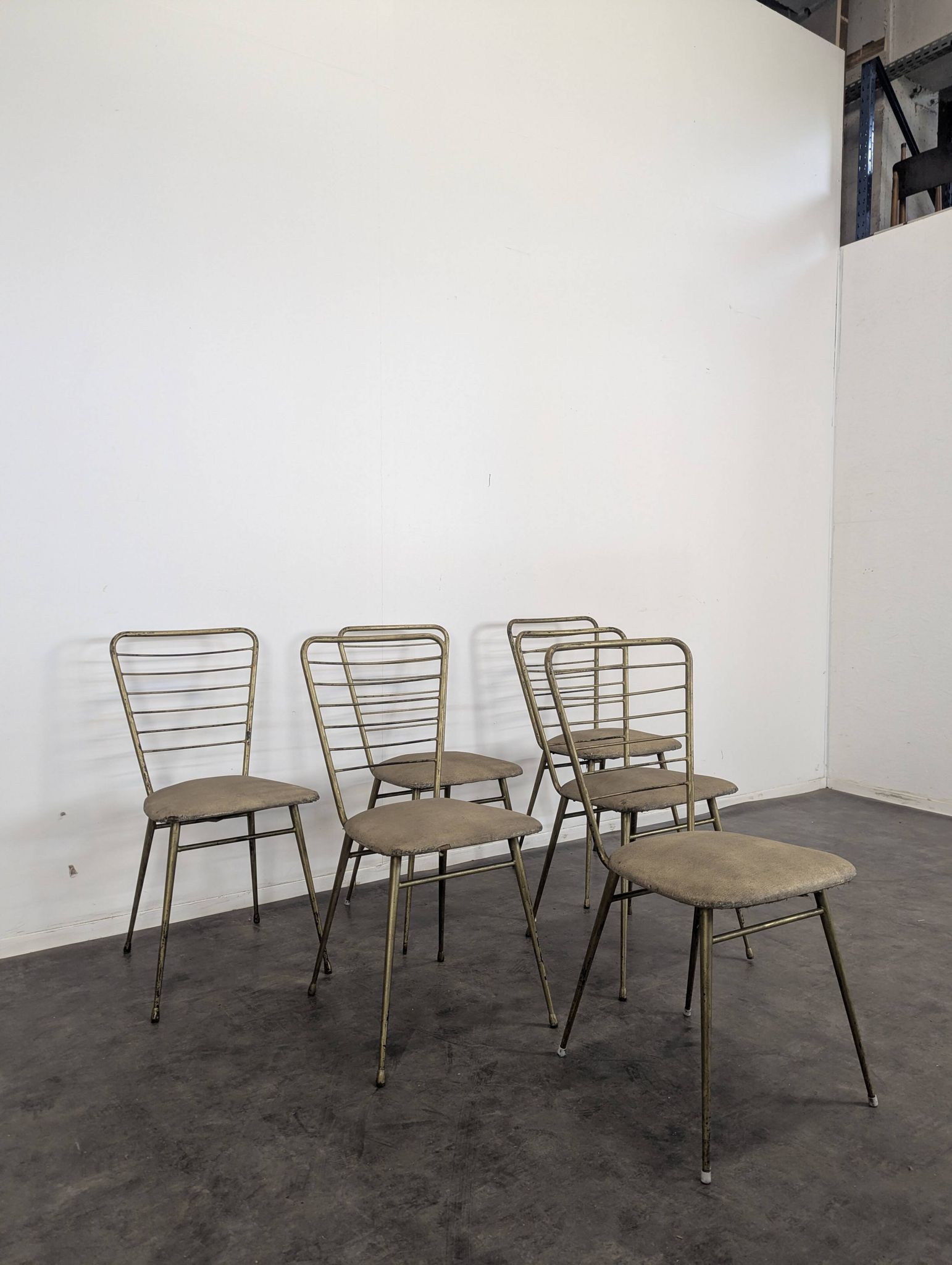 Set of 6 Italian design chairs from the 60s