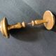 Large round door handles in gilded wood and Old Paris porcelain, circa 1900