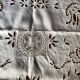Embroidered linen tablecloth