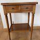 Small solid wood cabinet – vintage style with 2 drawers