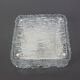 1 of 4 Square glass ice Murano ceiling light, Kaiser, Germany, 1970s