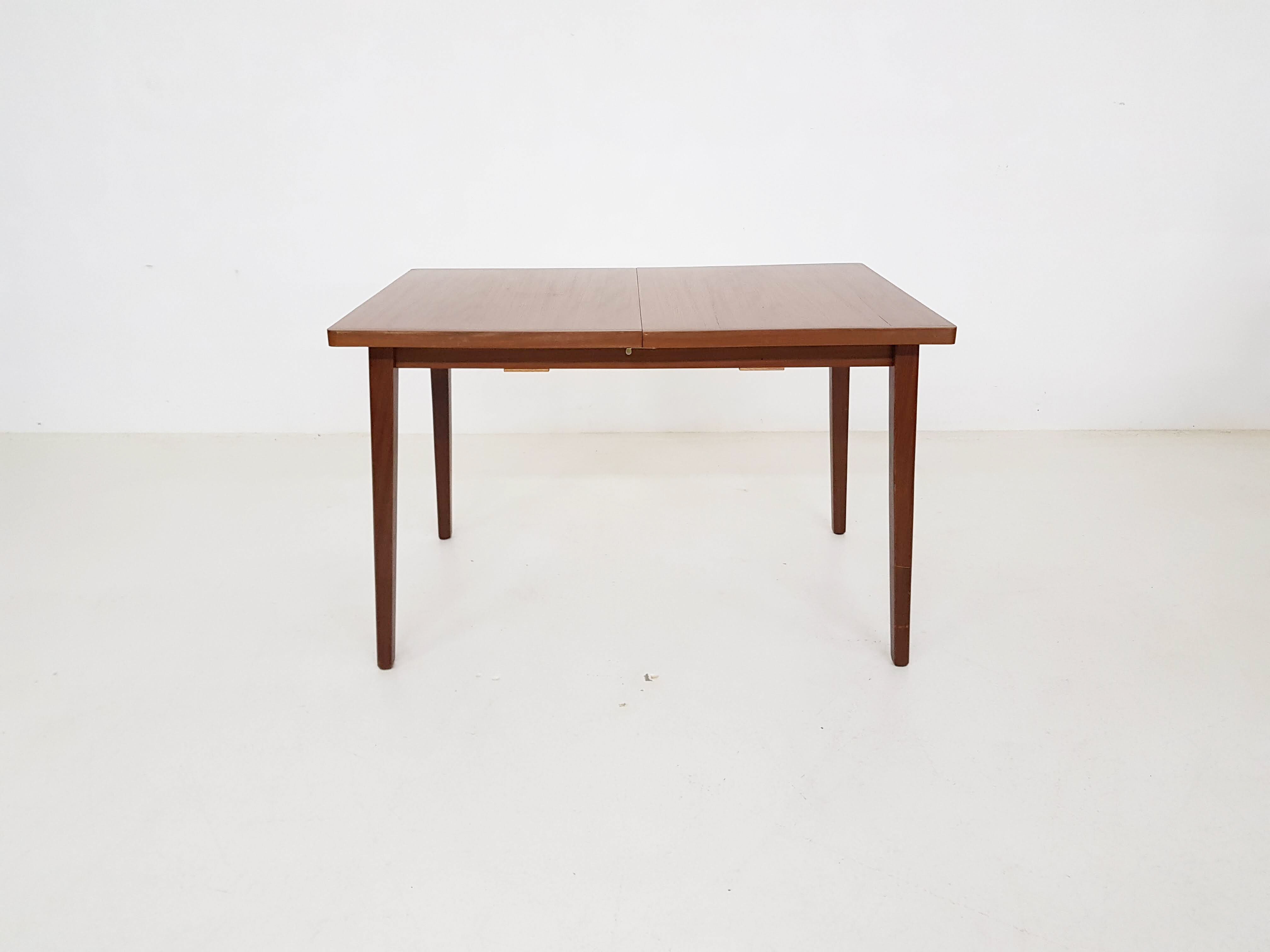 Vintage teak extendable dining table, The Netherlands 1960’s