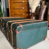 Old vintage travel trunk