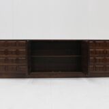 Spanish brutalist sideboard credenza