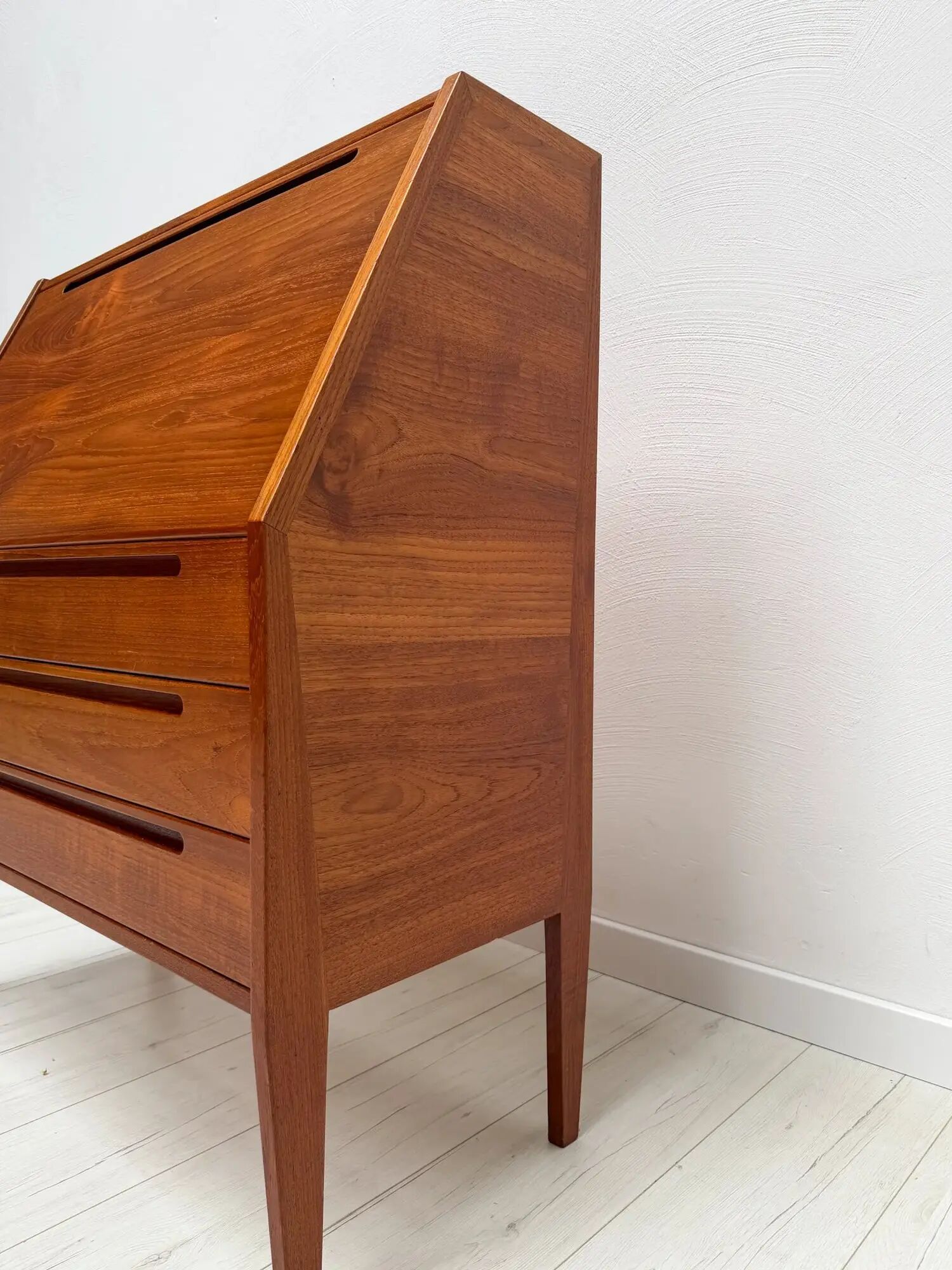 1960s Danish teak secretary desk by Kai Kristiansen for Tørring Møbelfabrik
