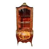 Display Case in Marquetry & Martin Varnish Napoleon III Louis XV Style