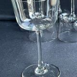 6 wine glasses light blown crystal