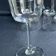 6 wine glasses light blown crystal