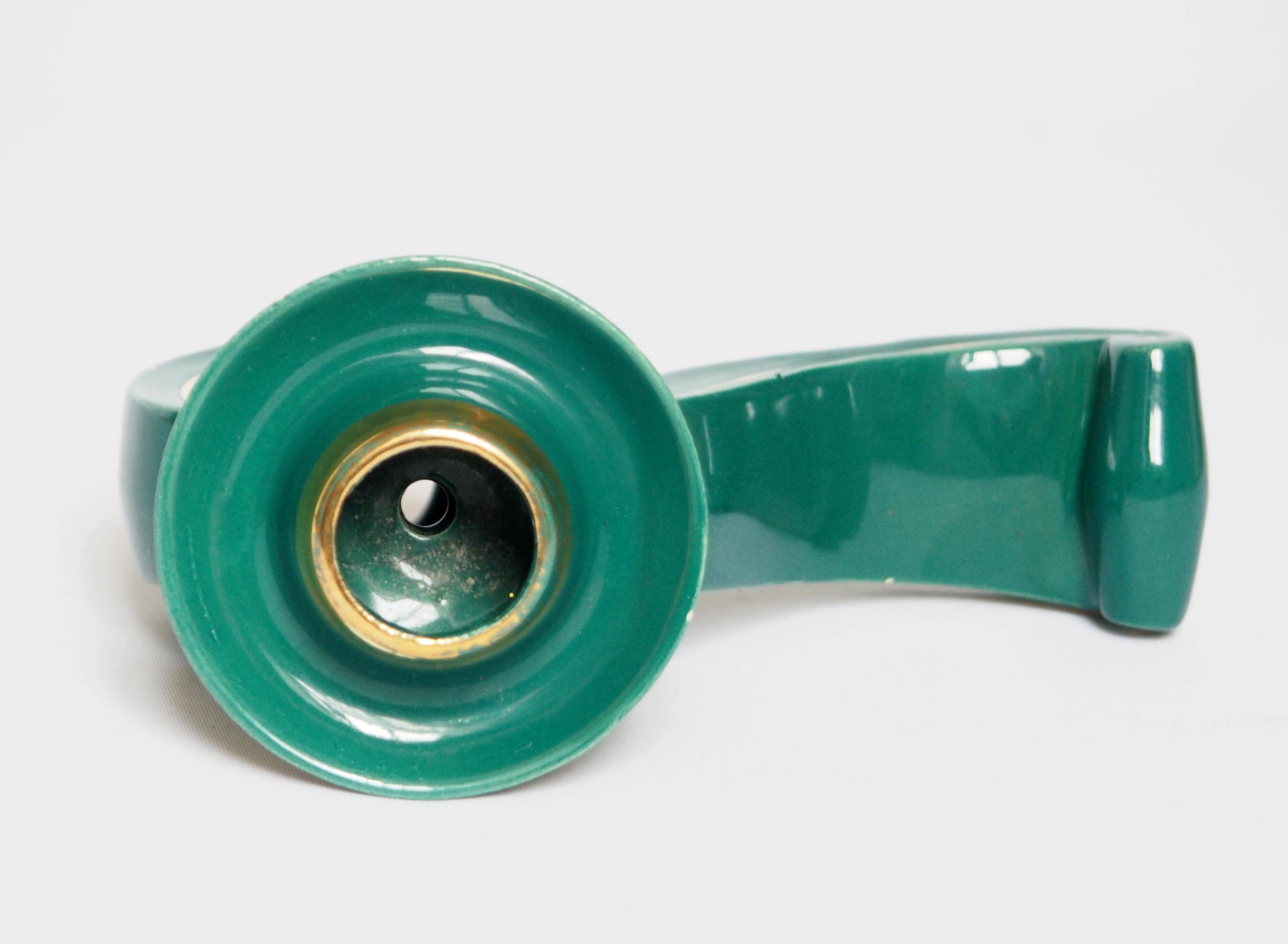 1940s ceramic candle holder