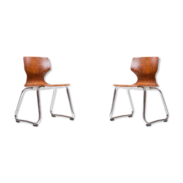 Chaises pour enfants par Adam Stegner pour Flötotto, années 1970, Ensemble de 2