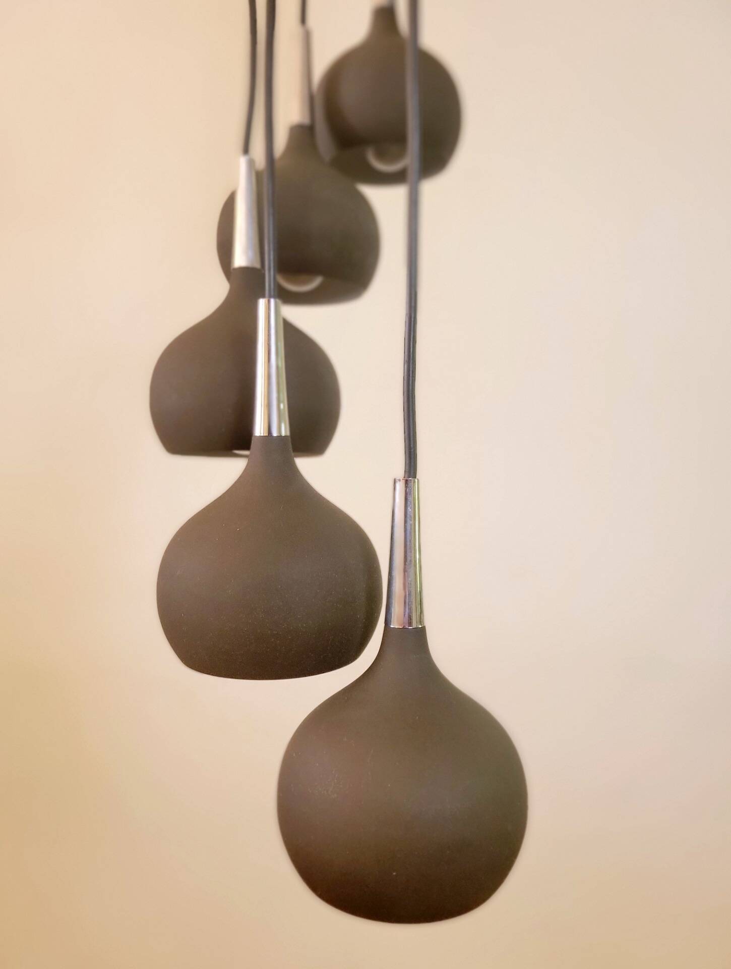 Large cascade pendant lamp by Hans Agne Jakobsson for AB Markaryd