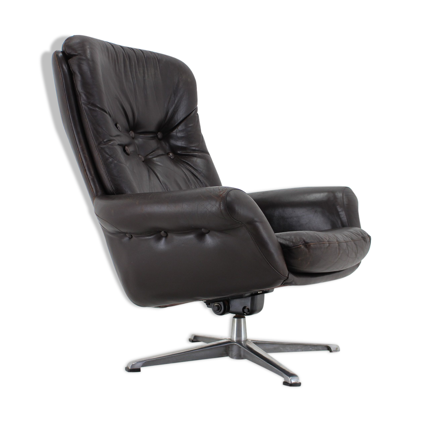 1970's Scandinavian Leather Armchair