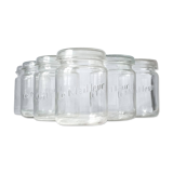 Set of 6 old jars "the best"