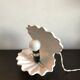 Vintage white ceramic shell lamp