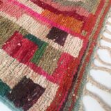 Moroccan Berber carpet Boujaad with colorful graphic patterns 276x162cm