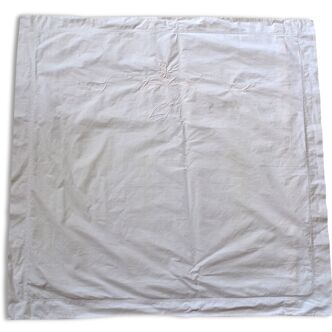 Pillowcase embroidered Monogrammed "LM"