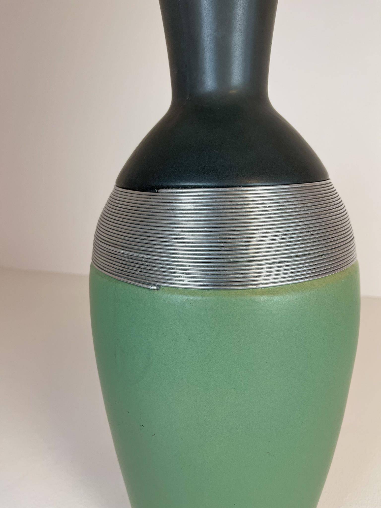 Large Art Deco style pedestal vase, Sweden, 1970s