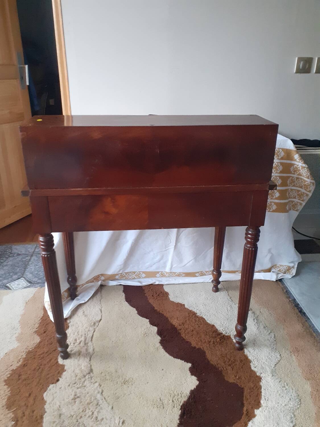 Louis Philippe style mahogany stepped desk