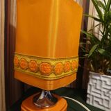 Orange bedside lamp year 70