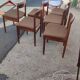 Serie de 6 chaises en teck vers 1960