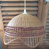 Suspension lampshade chandelier cannage dp 0823313