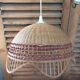 Suspension abat jour luminaire lustre cannage  dp 0823313