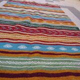 Carpet kilim multicolor wool handmade 195x115cm