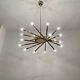 Holywood Regency Brass Chandelier