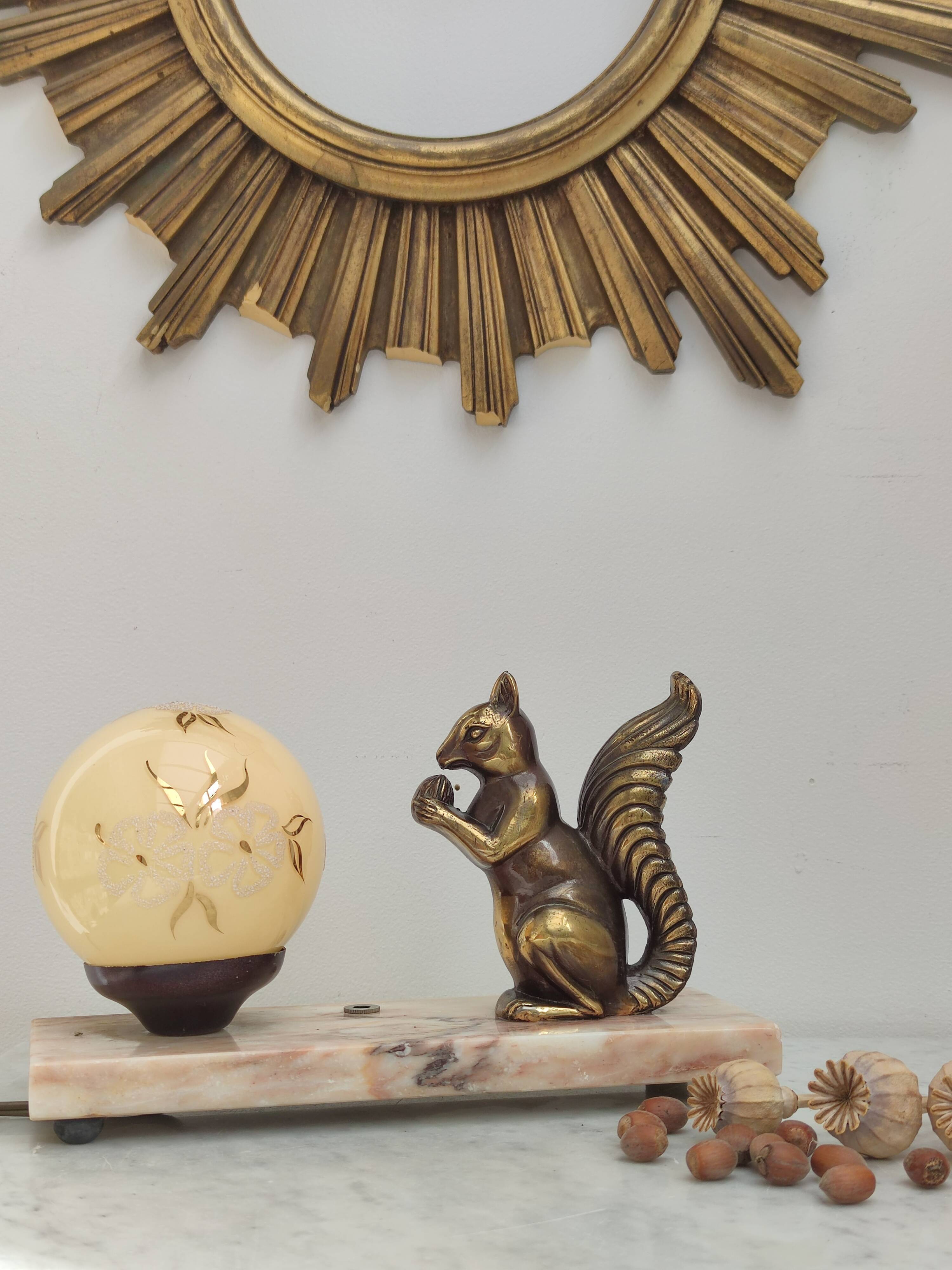 Art Deco Squirrel Night Light