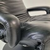 Fauteuil Jori Yoga Relax cuir noir