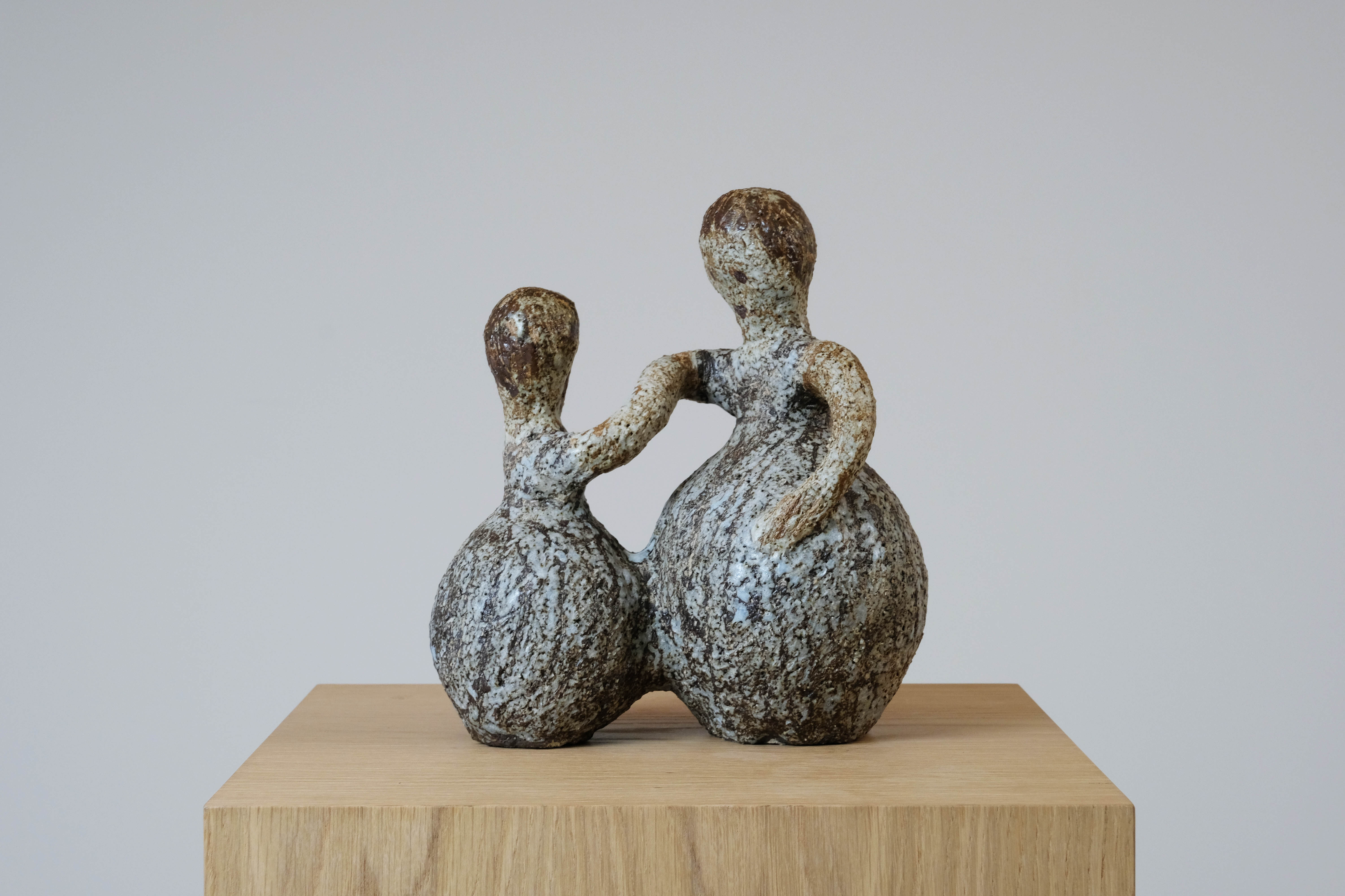 Sculpture "les danseuses"  en céramique des années 70