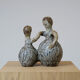 Sculpture "les danseuses"  en céramique des années 70