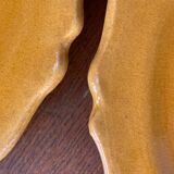 Set of 7 honey-colored plates in glazed clay Pottery Ravel