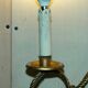 Vintage Twisted Wall Light Three Branches with Pendants