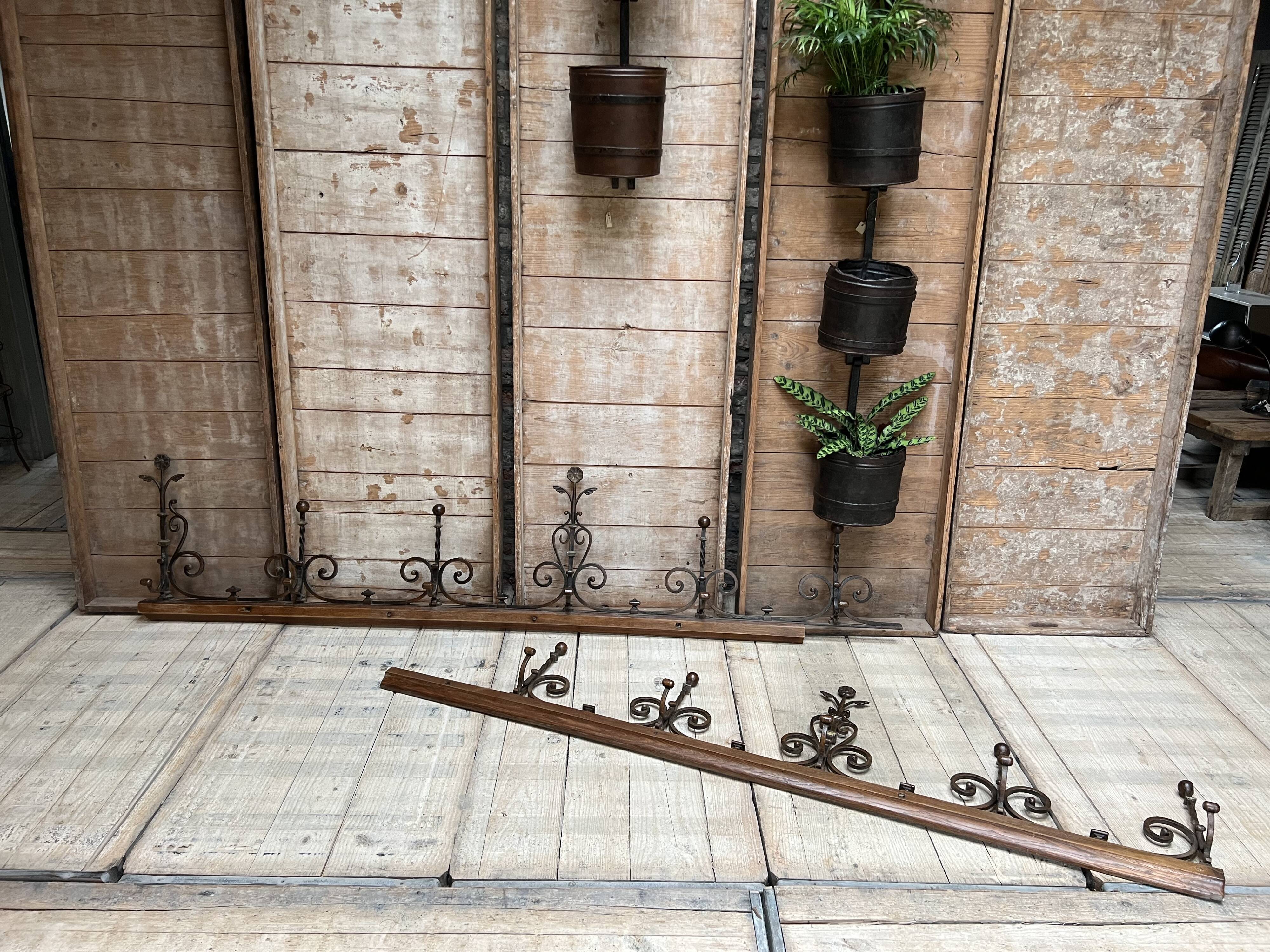 large wall-mounted coat rack