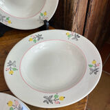 Shallow porcelain plates, Gien