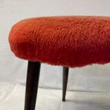 Vintage tripod stool red moumoute
