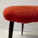 Vintage tripod stool red moumoute
