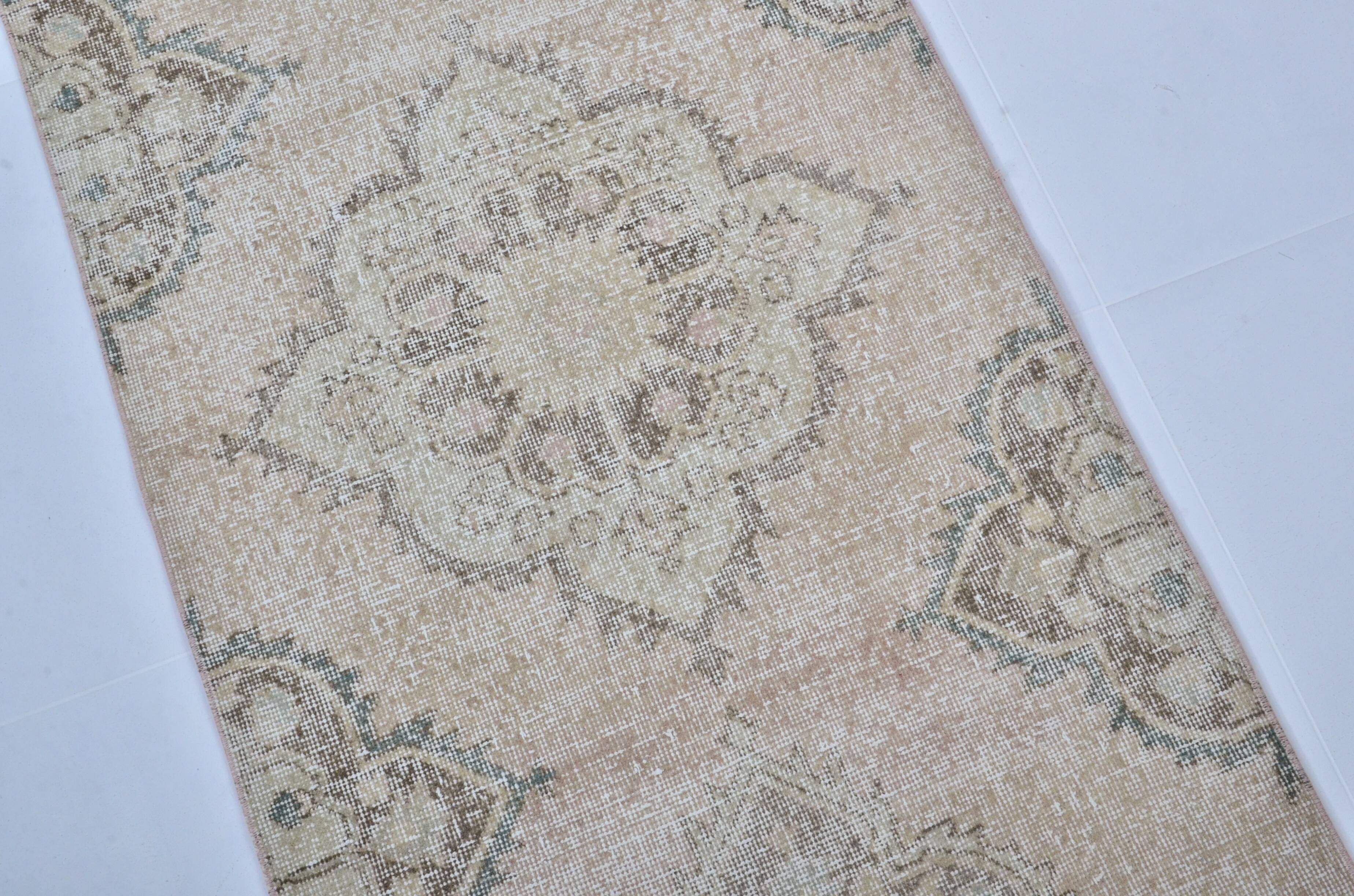 Oushak Handknotted Wool Floral Carpet sku 3457