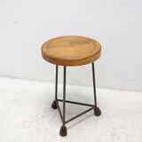 Tabouret industriel du milieu du siècle, années 1950, Tchécoslovaquie