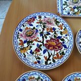 Gien peony dessert service 15 pieces