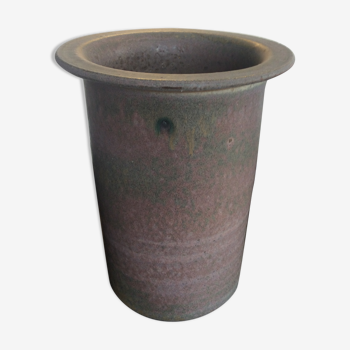 Vase vintage ciro en grès estampillé des années 70 holland