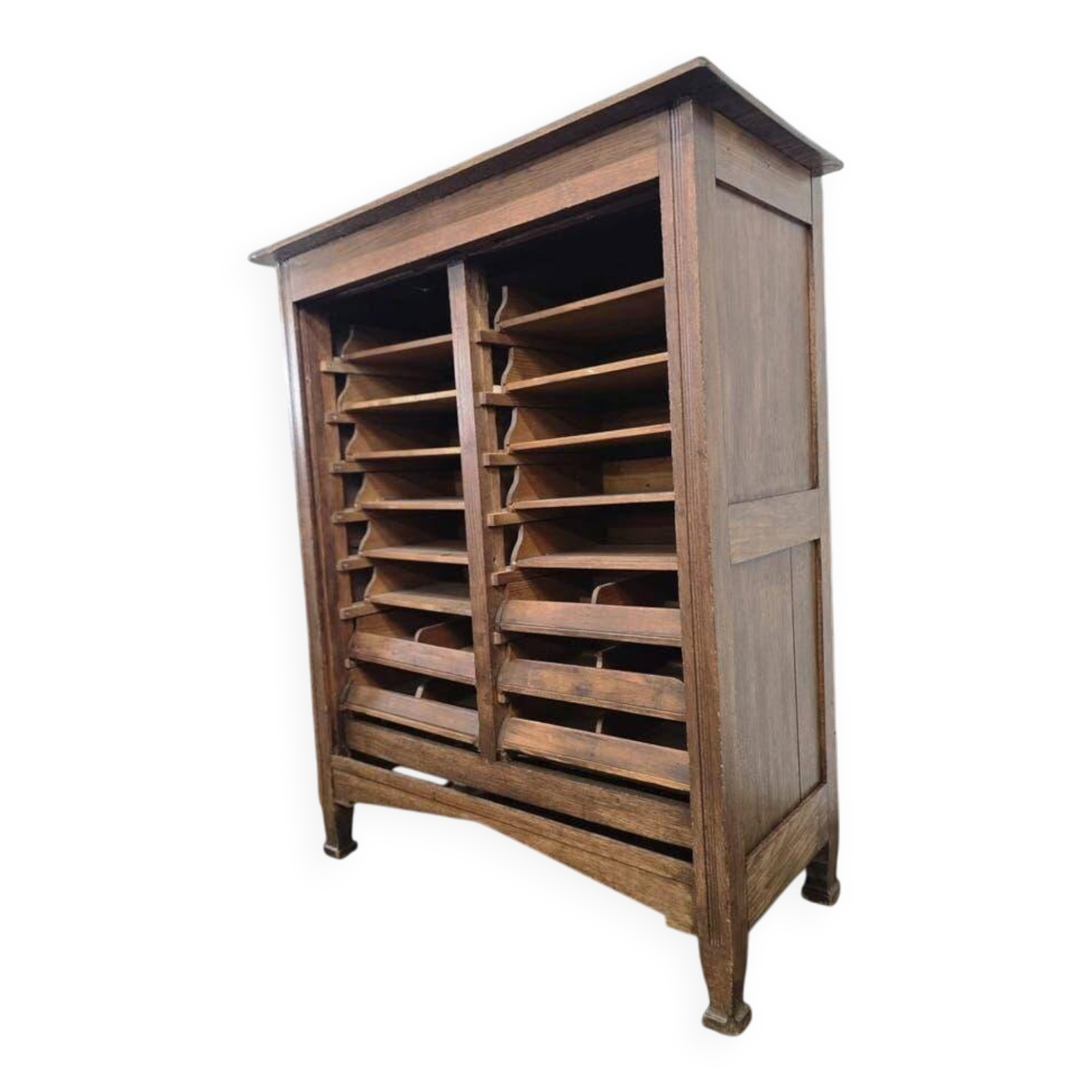 Vintage wooden drawer cabinet / filing cabinet / notary cabinet