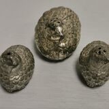 Vintage pepper salt shaker set in the shape of birds / quails dlg mauro manetti