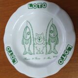 Advertising ashtray Lotto 80s