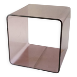 Table d'appoint, cube en plexiglas
