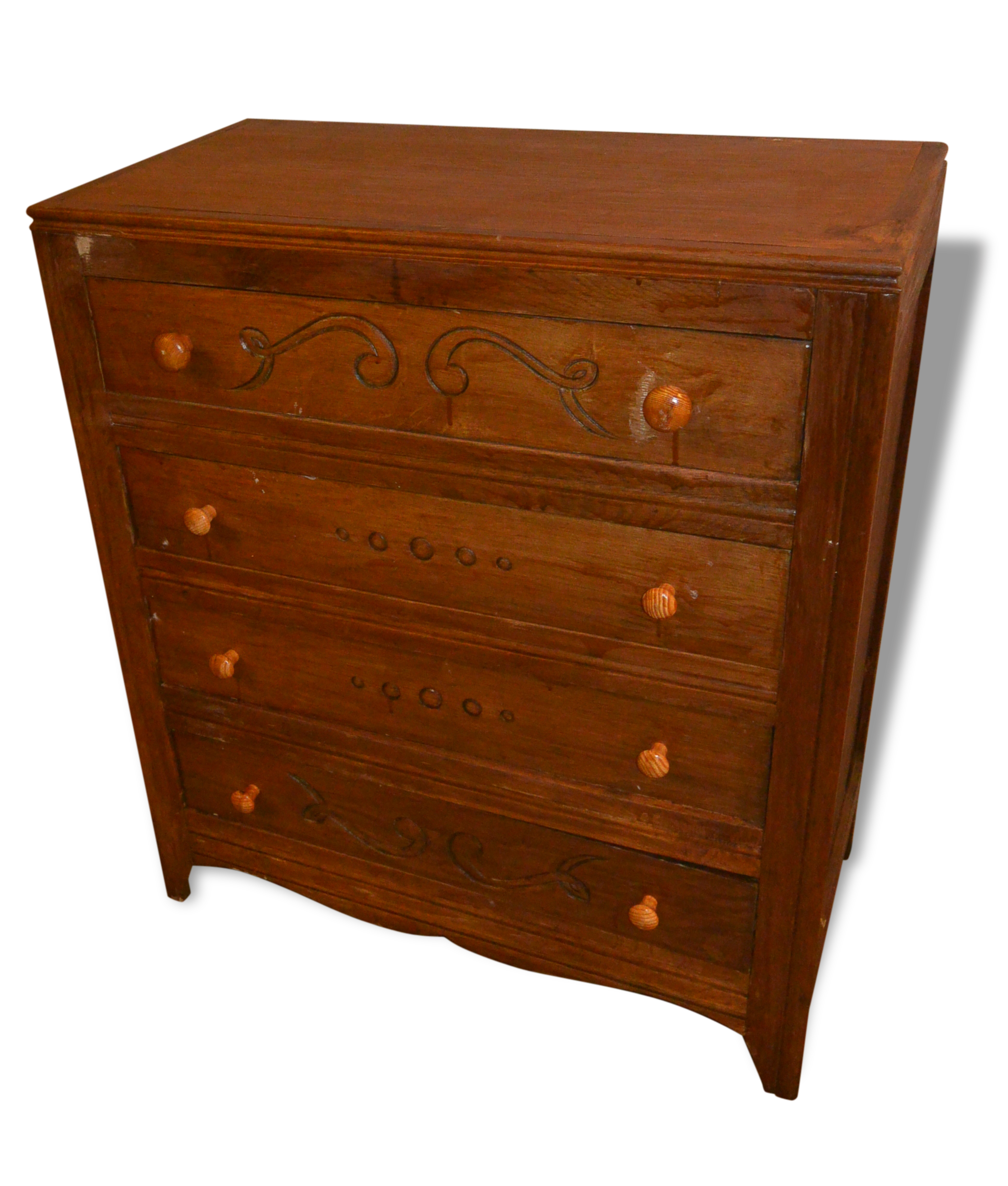 Vintage years 40-50 to four drawers Dresser