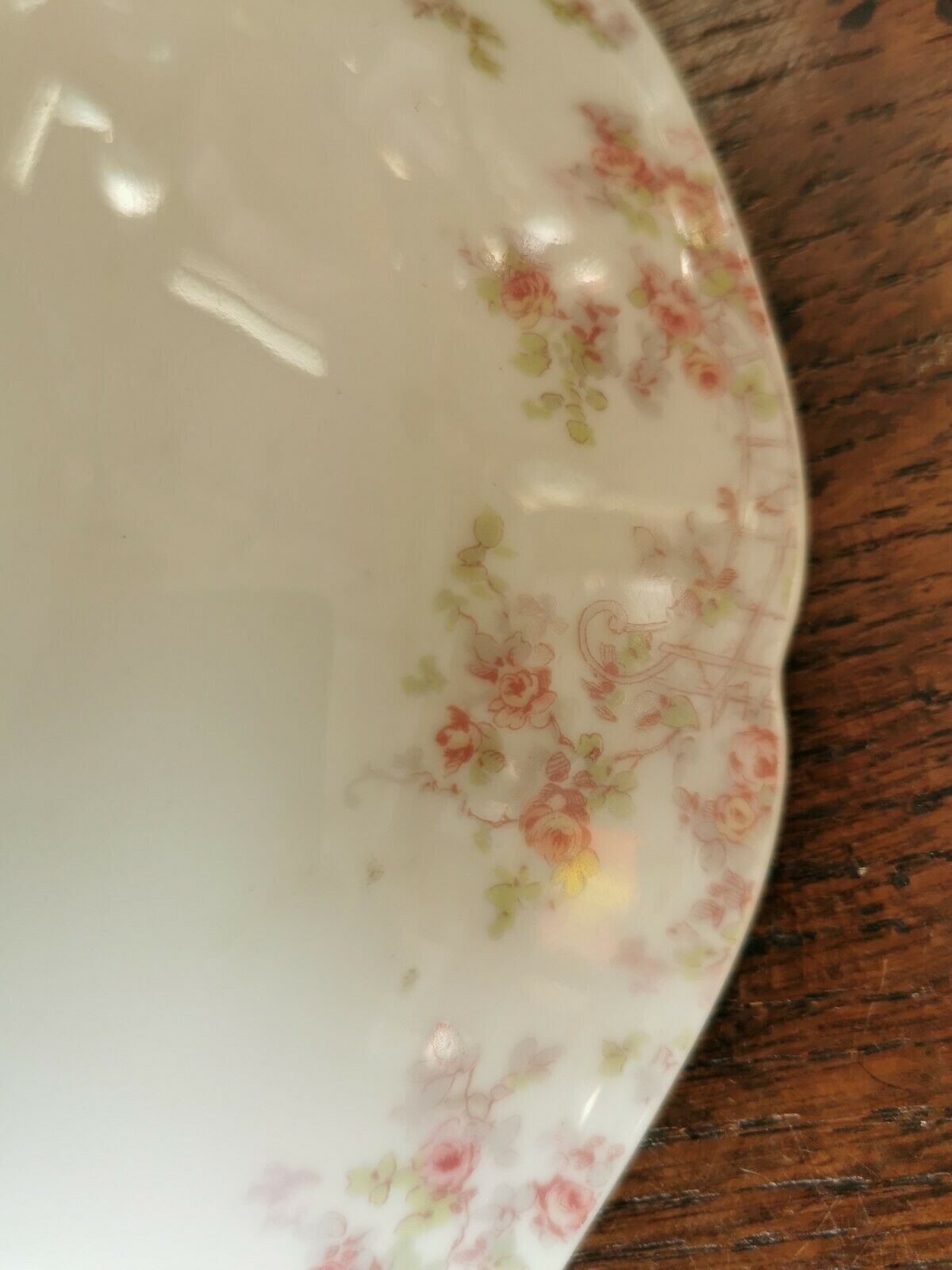 Limoges porcelain compotier present Franck Haviland decorated
